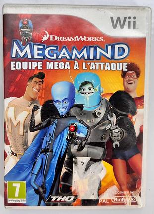 Megamind mega team unite, б/у, английская версия - диск nintendo wii