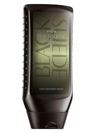 Avon шампунь-гель для душу black suede real 250мл