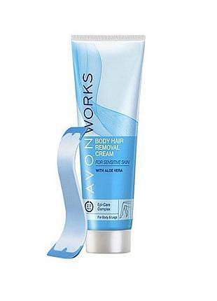 Avon крем-депилятор для чувствительной кожи, 100 мл обновленный дизайн