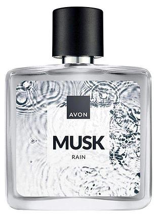 Avon туалетна вода musk rain, 75 мл