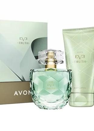 Avon eve truth парфумована вода 50мл + 10мл + бальзам для тіла 150мл