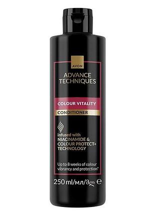 Avon advance techniques кондиціонер для фарбованого волосся «сяйво кольору», 250 мл