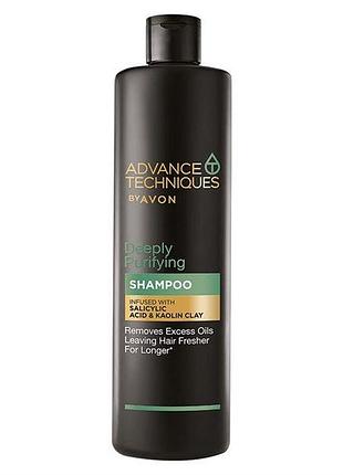 Avon advance techniques шампунь для волосся «глибоке очищення» 400мл