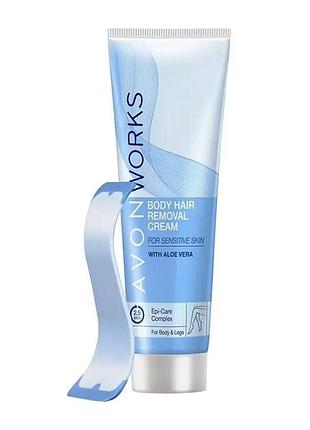Avon works крем для депіляції чутливої шкіри 100мл