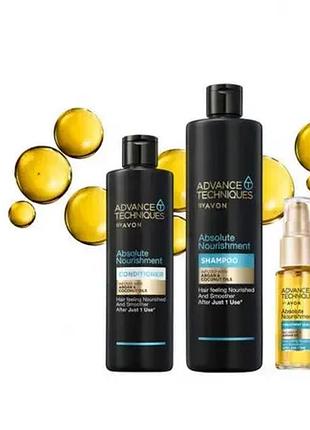Avon advance techniques набір догляду за волоссям "абсолютне живлення"
