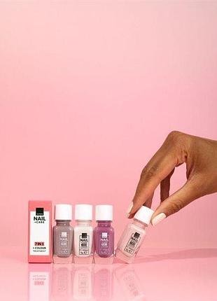 Avon лак-догляд для нігтів 7 в 1 nail + care рожева терапія\pink therapy 11мл