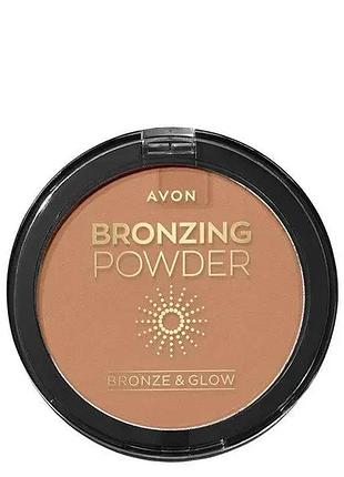 Avon bronzing powder бронзуча пудра для обличя deep glow/глибоке сяйво 13,5г