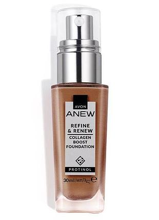 Avon anew тональний крем для обличчя з протінолом «досконалість та оновлення», світла слонова кістка 140p 30 мл