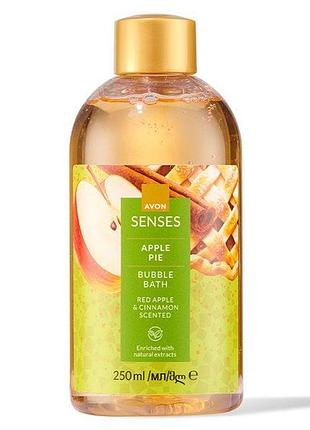 Avon senses піна для ванни з ароматом яблука та кориці 250 мл