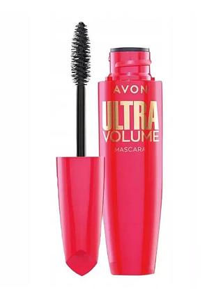 Avon ultra volume mascara туш для потовщення вій brown black\чорно-коричнева 10мл