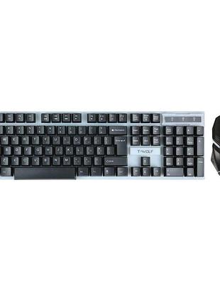 Игровой комплект 4в1 t-wolf tf-240 черный