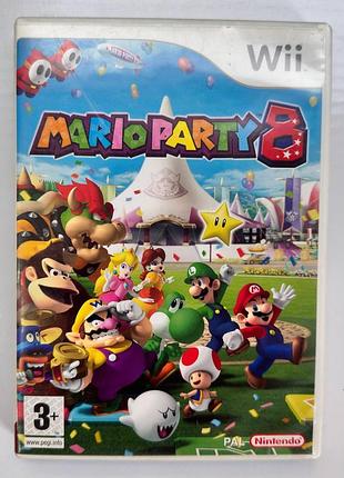 Mario party 8, б/у, английская версия - диск nintendo wii
