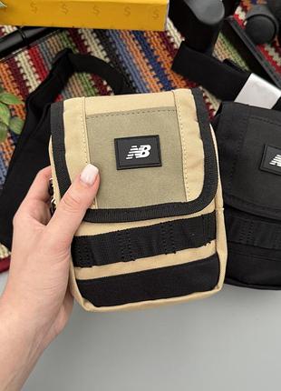New balance сумка через плечо / сумка на плечо / нью беленс / ню беленс / сумки / мужские сумки через плечо / сумка женская бежевый