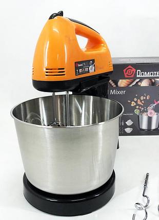 Надежный миксер для кухни domotec r6637o 250 w, миксер для взбивания кремов кулинарный oy-46