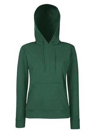 Толстовка жіноча з капюшоном classic hooded xl 38 темно-зелений