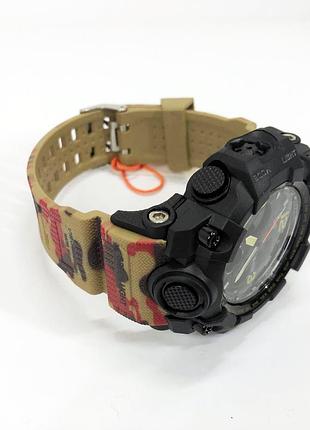 Військовий годинник з батарейкою skmei 1155bag, чоловічий водостійкий ga-441 кварцовий годинник