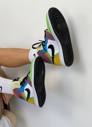 💖💛🖤❤️💚💙💜nike air force 1 retro💜💙💚❤️🖤💛💖кроссовки женские найк джордан8 фото