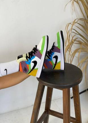 💖💛🖤❤️💚💙💜nike air force 1 retro💜💙💚❤️🖤💛💖кроссовки женские найк джордан