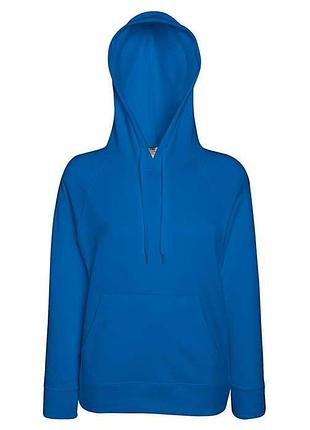Женская толстовка с капюшоном lightweight hooded xs 51 ярко-синий