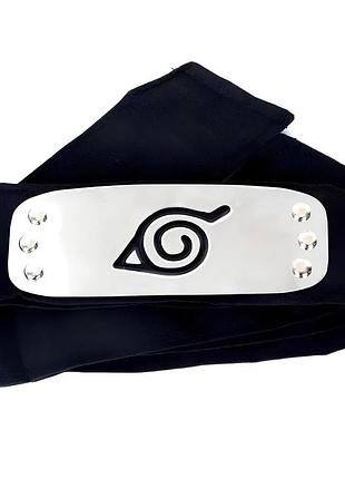 Повязка наруто resteq с символом конохи — бандана naruto 95 х 5 см, аксессуар для косплея и поклонников аниме