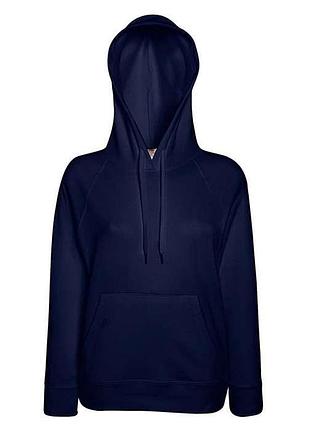 Женская толстовка с капюшоном lightweight hooded xs az глубокий темно-синий