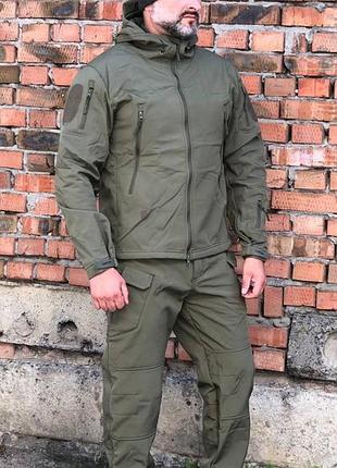 Костюм тактический хаки soft shell демисезон xxl