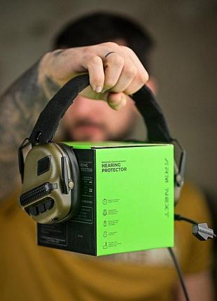 Тактичні активні наушники arm next m32 fg олівковий 2-0+