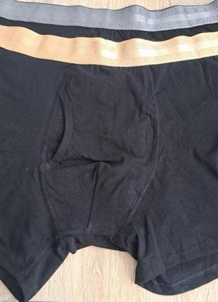 Черные хлопковые боксерки primark xl