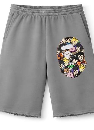 Мужские оверсайз шорты bape xl