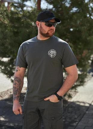 Футболка с принтом weaponised fitness 100% cotton серая