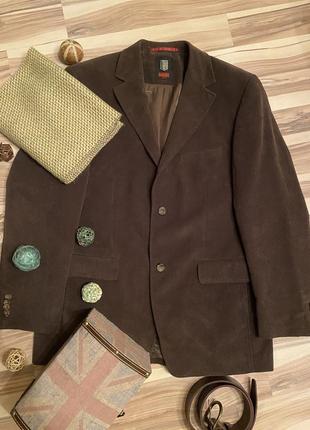 Шикарный велюровый пиджак, блейзер цвета «шоколад»🍫 radloff (германия🇩🇪)1 фото