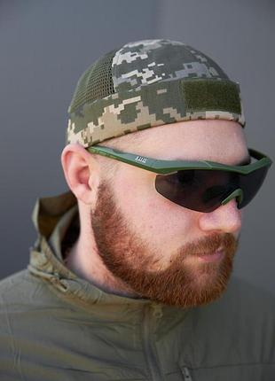 Doker-cap літня з сіткою (докерка, кепка без козирка, з ліпучкою) піксель зсу