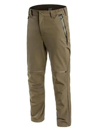 Штаны шорты 2 в 1 треккинговые mil-tec zip-off performance ranger green