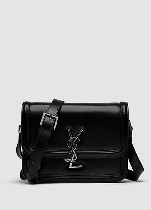 💎 yves saint laurent solferino black/silver (інакша шкіра(матова)) 18.5 х 14 х 5 см