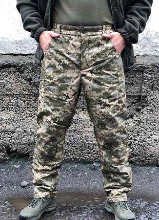 Теплые зимние брюки пиксель на omni-heat до -20*с 56