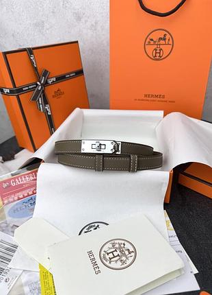 Hermes grey silver 57-103 x 2 cm