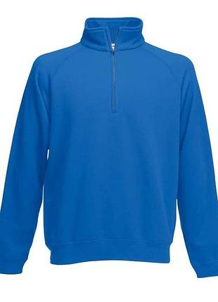 Свитер мужской с воротником на замке classic zip neck s 51 ярко-синий