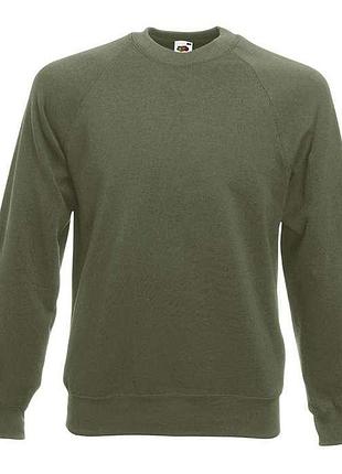 Реглан чоловічий classic raglan l 59 оливковий