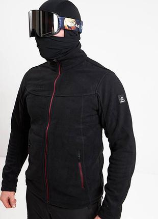Чоловіча флісова кофта polartec high experience black (чорний)