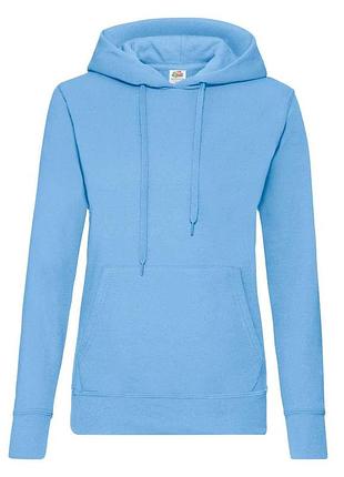Женская толстовка с капюшоном classic hooded s yt небесно-голубой