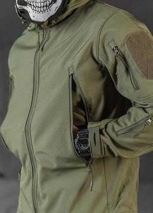 Тактический костюм soft shell олива 4