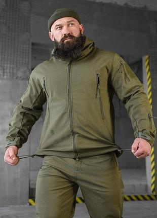 Тактический костюм soft shell олива 7