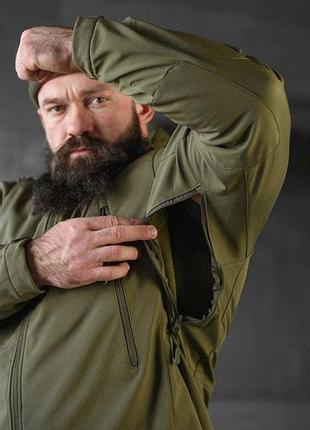 Тактический костюм soft shell олива 9