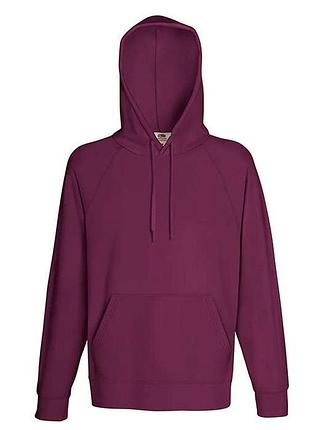 Худи мужской с капюшоном lightweight hooded l 41 бордовый