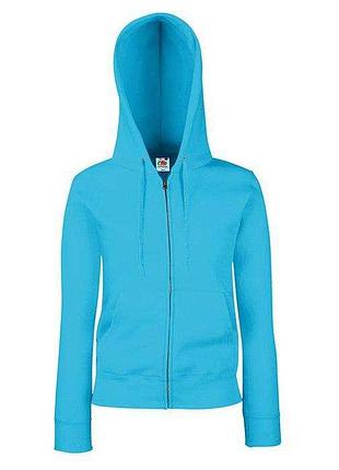 Женская худи на молнии premium hooded jacket xs zu ультрамарин