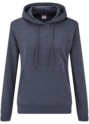 Женская толстовка с капюшоном classic hooded xs vf темно-синий меланж