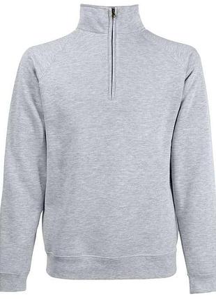Свитер мужской с воротником на замке classic zip neck s 94 серо-лиловый
