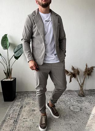 Костюм чоловічий класика жакет штани casual тренд