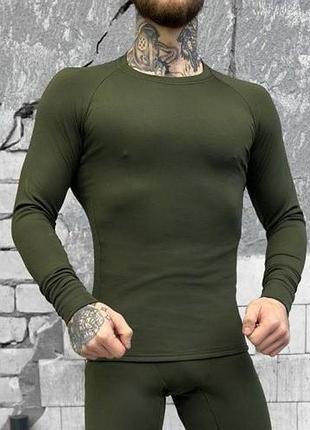 Мужская тактическая термо-кофта на флисе хакі xl
