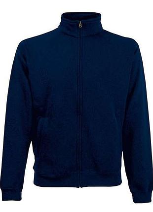Кофта мужская на замке classic jacket s az глубокий темно-синий